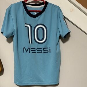 Kids Blue Messi Soccer Jersey